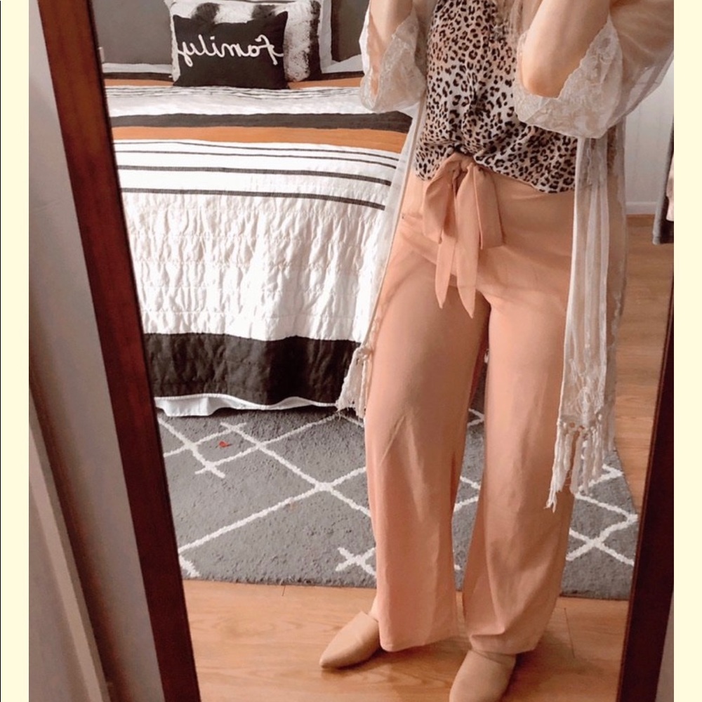 Mauve polazzo pants